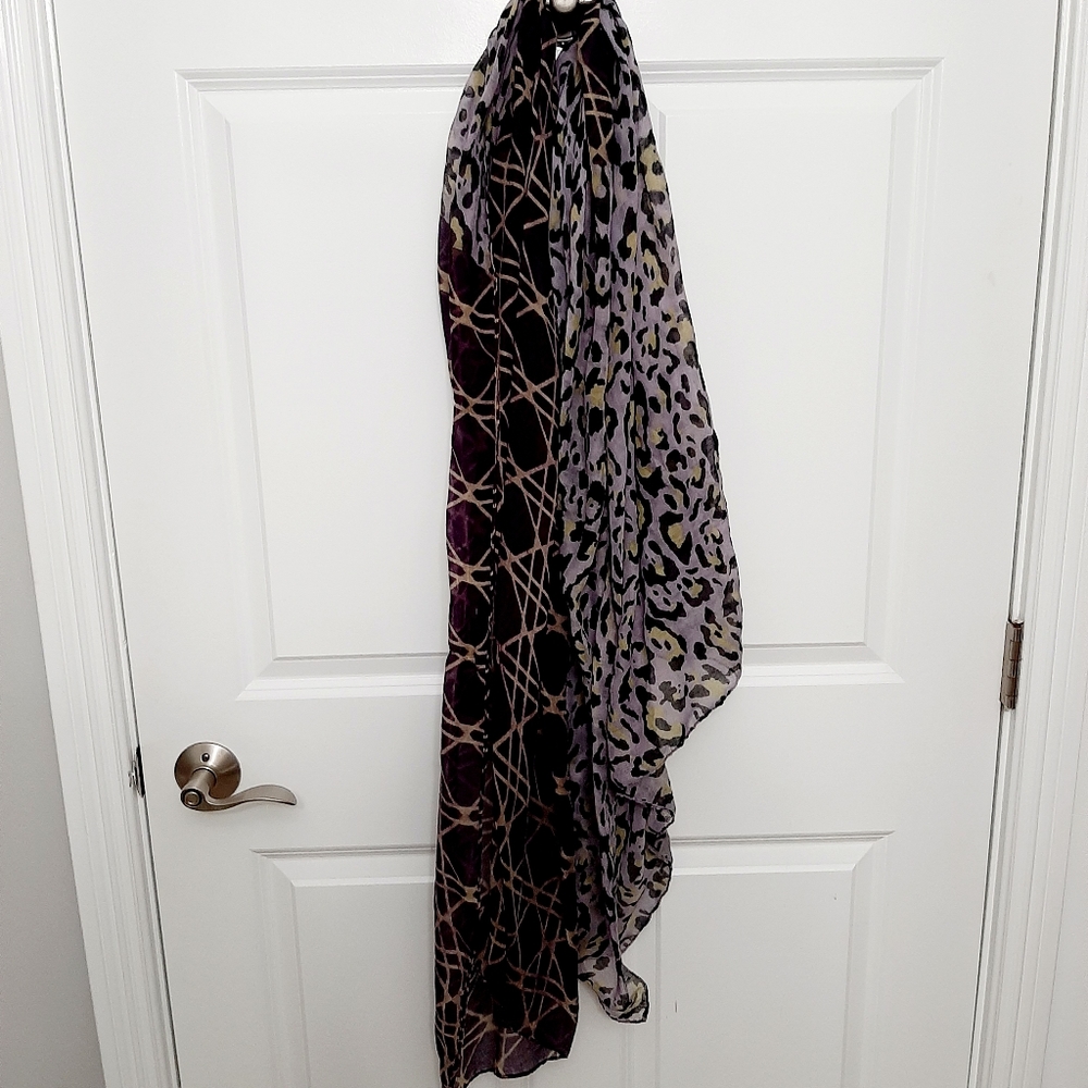 Large purple scarf